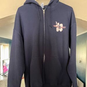 Trader Joes Jerzees Navy Hoodie